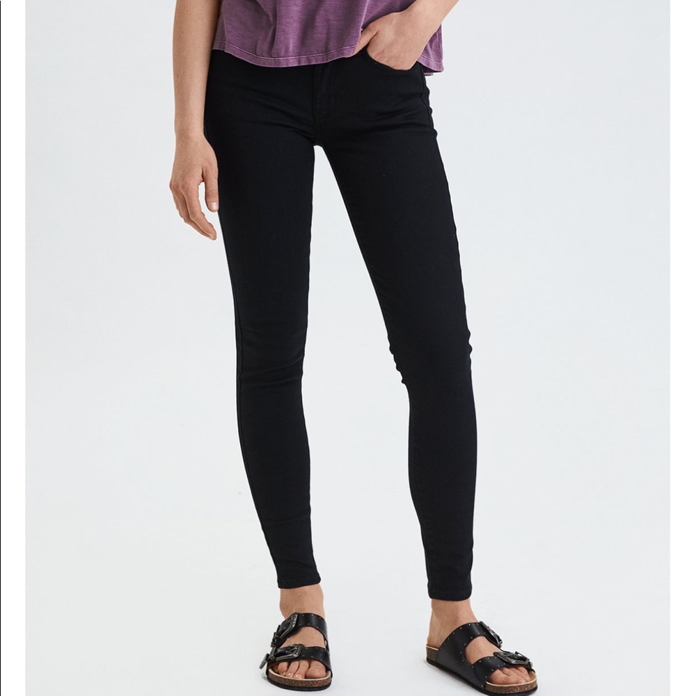 Black Hi Rise AE Jegging